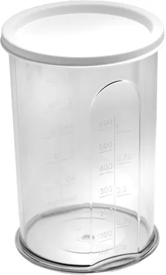 Imagen del producto de Vaso medidor con tapa, 700 ml, con escala, para batidoras de mano
