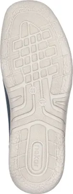 Produktbild von Rieker Herren Slipper extra weiter Schlupf Halbschuh mit losen Einlagen 03555, Größe:42 EU, Farbe:Blau