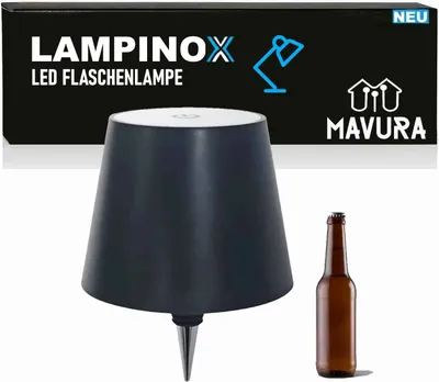 Produktbild von LAMPINOX LED Flaschenaufsatz Tisch-Lampe Flaschen-Leuchte Deko Licht Dimmbar Akku