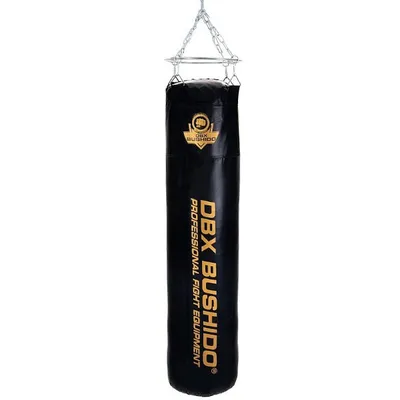 Produktbild von DBX Bushido Sport Boxsack 60 kg – gefüllt oder ungefüllt – Boxsack für Boxen, Kickboxen, MMA, Muay Thai Training – Profi Trainingssack - Golden