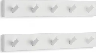 Produktbild von Famanu Wandgarderobe – 5 Haken – Weiß