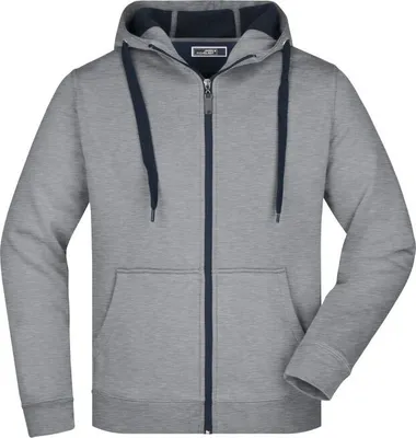 Produktbild von Men's Doubleface Jacket Sportive Jacke mit Kapuze sports-grey/navy, Gr. S