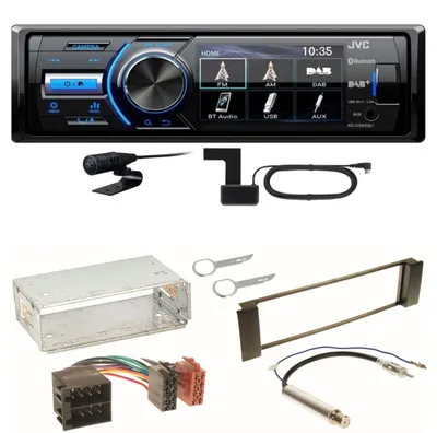 Produktbild von JVC KD-X561DBT Digitalradio Bluetooth FLAC USB Einbauset für Seat Leon Toledo 1M