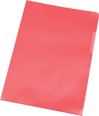 Produktbild von Connect Plastic L-Folder A4 Red 100 pieces, 22,5 cm, 31 cm, Rot, 100 Stück