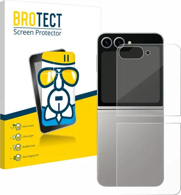 Produktbild von BROTECT Schutzglas für Samsung Galaxy Z Flip 6 (Rückseite) Schutzfolie Panzer Folie Glas Display Schutz klar