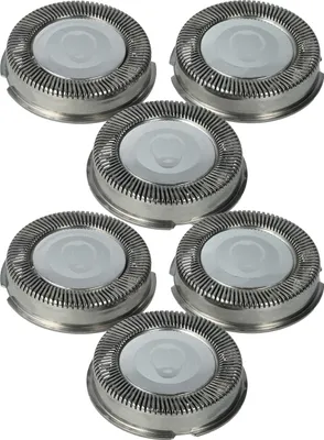 Produktbild von vhbw 6x Ersatz-Scherköpfe kompatibel mit Philips HQ4865, HQ4866, HQ486, HQ4861, HQ4870, HQ488, HQ4885, HQ801, HQ489, HQ4890 Elektrorasierer, Silber