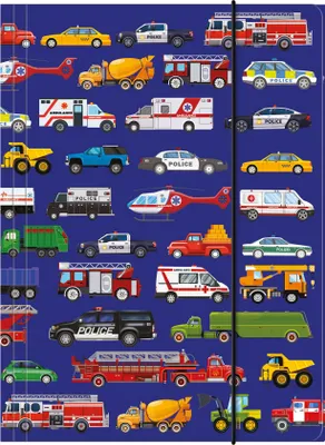 Produktbild von A4 Gummibandmappe Pojazdy 11 Derform