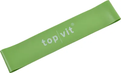 Produktbild von top vit Loops Fitnessband aus Latex - Widerstandsbänder für Gymnastik, Fitness, Yoga, Pilates, hrün-stark, 5 cm x 23 cm