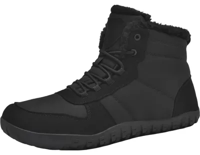Produktbild von Herren Winterstiefel Schneestiefel Gefüttert Leicht Rutschfest Schwarz 44 EU