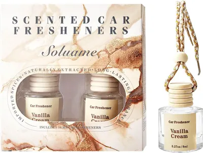 Produktbild von Auto-Luftverfrischer Vanillecreme, 2 Stück, langanhaltend, für das Auto