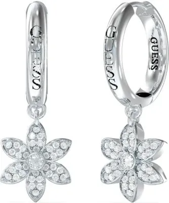Produktbild von GUESS Ohrringe Weißer Lotus Silber Unisize Guess