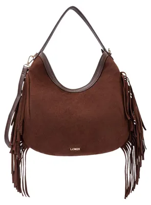 Produktbild von L.CREDI Schultertasche Umhängetasche Sadira Hobo Bag Chocolate braun