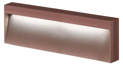 Imagen del producto de KIKI: Lámpara de pared LED de 8W, 4000K, IP65 – Estructura de aluminio corten para exteriores, aplique de pared con ángulo de luz de 50° – Rossini Group