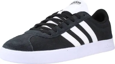 Produktbild von Adidas VL Court 2.0, Männlich, Erwachsener, Modische Sneakers, Schwarz, Weiß, Einfarbig, Schnürverschluss