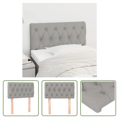 Produktbild von The Living Store Kopfteil Hellgrau 80x7x78/88 cm Stoff