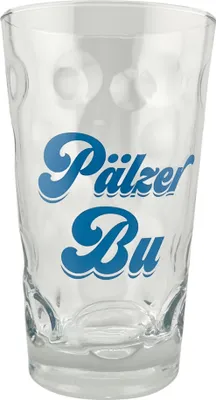 Produktbild von Pälzer Bu Dubbeglas 0,5 Liter - Das Schorleglas für einen echten Pfälzer