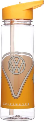 Produktbild von Bruchsichere Wasserflasche 550ml - Volkswagen Bulli VW Bus T1 Orange
