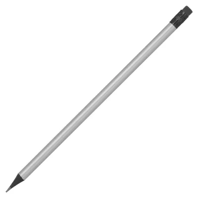 Produktbild von 100 Bleistifte mit Radierer / HB / ohne Herstellerlogo / Farbe: metallic-silber