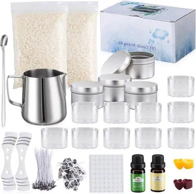Obrázek produktu pro Krabička na domácí svíčky s včelím voskem a držákem na knot