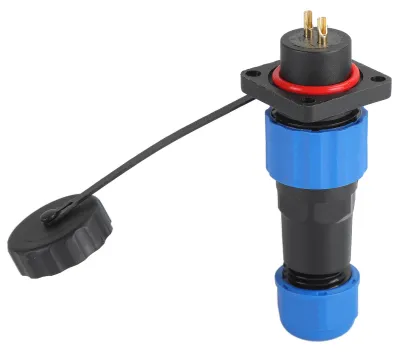 Zdjęcie produktu dla Wodoodporna wtyczka IP68, kwadratowa, złącze zasilające lotnicze, adapter przemysłowy, złącze SP162 (380 V, 10 A)