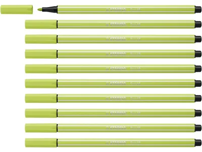 Produktbild von STABILO Premium-Filzstift -  Pen 68 - 10er Pack - limettengrün
