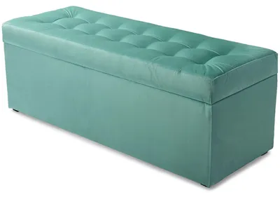 Obrázek produktu pro MG Design, modrý podlahový polštář, 45x120 cm - s úložným prostorem 140 litrů, nosnost až 300 kg, ihned k použití, snadno se udržuje, vhodný do obývacího pokoje i chodby