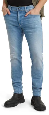 Produktbild von G-Star Herren 3301 Slim Jeans, Blau (lt indigo aged 51001-8968-8436), 34W / 32L