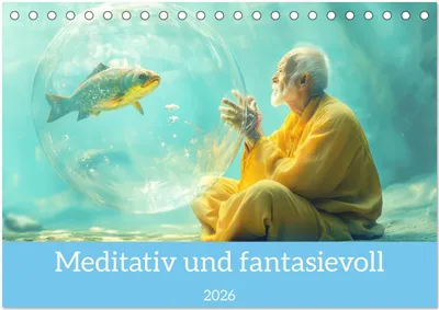 Produktbild von Meditativ und fantasievoll (Tischkalender 2026 DIN A5 quer), CALVENDO Monatskalender