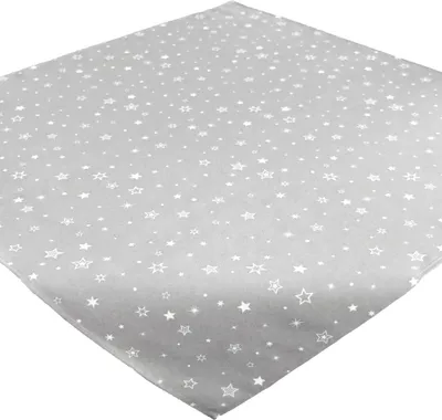 Obrázek produktu pro Heimtexland ® stolní dekorace série vánoční hvězdy vánoční dekorace dekorace polštáře ubrus typ366 ubrus 85x85 cm světle šedý