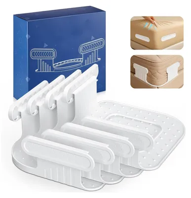 Obrázek produktu pro Sada 4 napínáků na prostěradla - protiskluzové fixátory