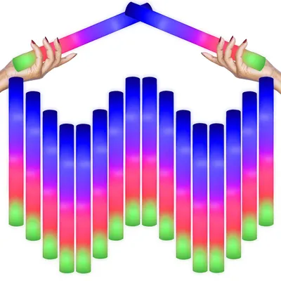 192 LED-Leuchtstäbe, mehrfarbig, für Partys & Events