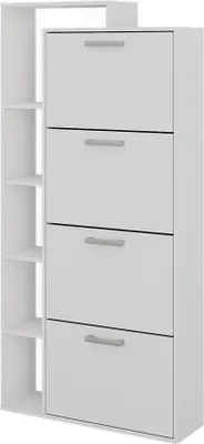 Produktbild von Schuhkipper Vicco Orlando Weiß 80 x 166.1 cm mit 4 Fächern, Model 53240