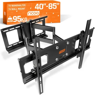 Immagine prodotto di Supporto a parete mobile per televisori LCD/Plasma da 81,28 - 177,8 cm (32 - 70 pollici), modello ricoo R06, con capacità di carico massima di 95 kg e compatibile con standard VESA fino a 400 x 400