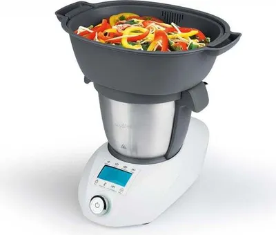 Produktbild von MAXXMEE Küchenmaschine "Alleskönner 20 in 1" 13-teiliges Set Multitalent leckeres Kochen Timer bis ca. 90 Minuten Garen Dörren Mixen Schlagen 1000 W