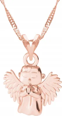 Produktbild von Vergoldete Engel Kette Engel Schutzengel Himmel SILBER 925