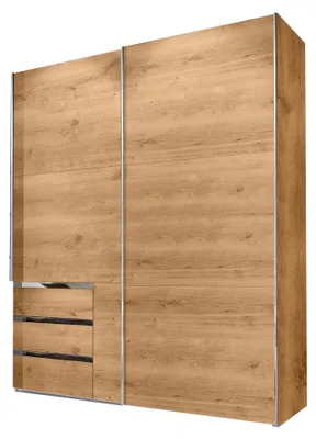 Produktbild von Schwebetürenschrank Level Kleiderschrank 250x65x216cm plankeneiche 2-türig
