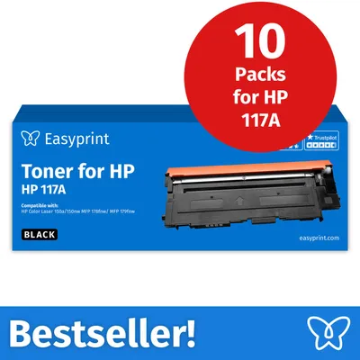 Immagine prodotto di NUOVO: Easyprint Toner per HP 117A Nero, compatibile con HP ColorLaser 150, MFP-178 e altri, 10 pezzi