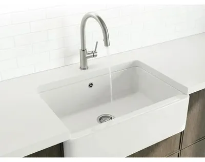 Produktbild von Landhausspüle Blanco VILLAE Farmhouse 79,5 x 46 cm weiß 525163