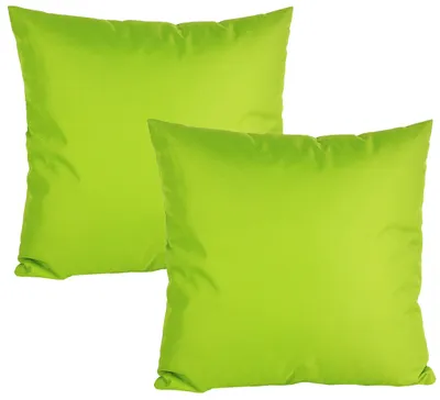 Produktbild von JACK 2er Set 50x50cm Outdoor Kissenhülle Bezug Wasserfest Stuhl Kissen Garten Grün