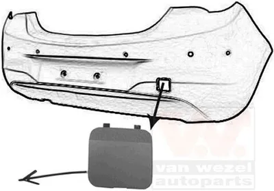 Produktbild von VAN WEZEL 3804557 Stoßstangen & -verstärker Klappe Abschlepphaken für OPEL Corsa E Schrägheck (X15) Corsa E Schrägheck Kastenwagen (X15)