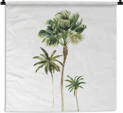 Produktbild von MuchoWow® Wandteppich Wandbehang Dschungel - Baum - Grün 150x150 cm Tapisserie Dekoration Wandtuch - Wohnaccessoires - Modernes