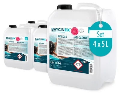 Produktbild von 4x5 L BAYCINEX® Anti-Kalk für Pools
