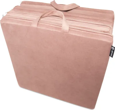 Produktbild von Jeflex rosa velour Spielmatt Turnmatte 120 x 120 x 6 cm, wasserabweisend, Standard 100