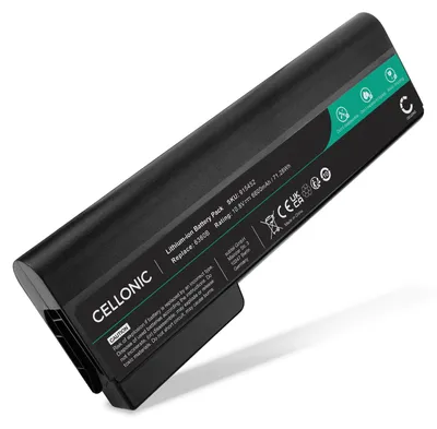 Produktbild von CELLONIC 1x Akku für Notebook Kompatibel mit HP EliteBook 8470p, EliteBook 8570p, ProBook 6570b, ST09 - (6600mAh, 10.8V)