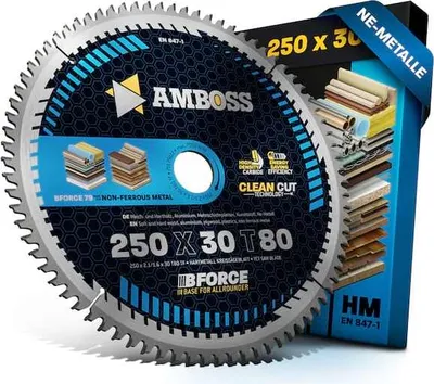 Produktbild von HM Kreissägeblatt - 250 x 2.1/1.6 x 30  Z80 TF