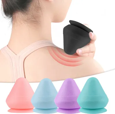 Produktbild von Adsorptions Faszienball Massageball, Massagekegel Faszienbälle für Plantar, Rücken, Schultern und Nacken, Massagebälle Schwarz