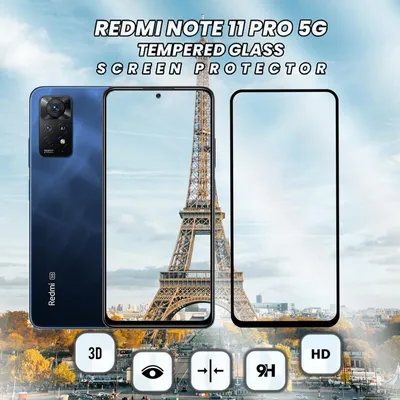 Zdjęcie produktu dla 1-pak Xiaomi Redmi Note 11 Pro 5G Szkło ochronne na ekran - Szkło hartowane 9H - Super jakość 3D
