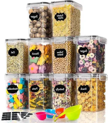 Produktbild von Famanu Vorratsdose 16 Liter - Set von 10 luftdichten Aufbewahrungsbehältern