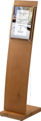 Produktbild von Infodisplay aus Holz mit optimalem Betrachtungswinkel Acrylglas DIN A4
