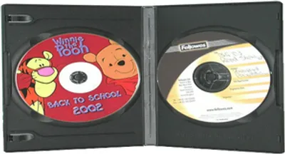 Produktbild von Fellowes 83361, DVD, Schwarz, Kunststoff, 19,2 cm, 13,4 cm, 1,6 cm